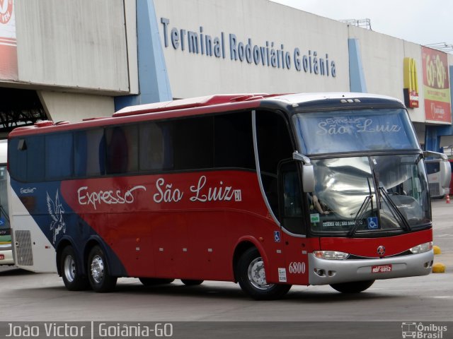 Expresso São Luiz 6800 na cidade de Goiânia, Goiás, Brasil, por João Victor. ID da foto: 3253259.