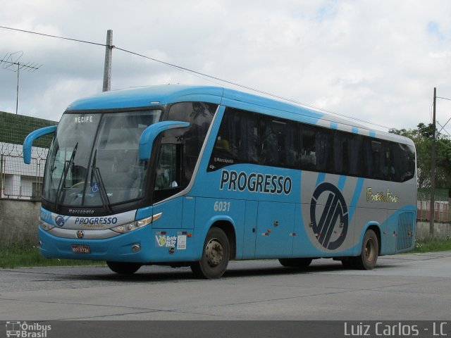 Auto Viação Progresso 6031 na cidade de Recife, Pernambuco, Brasil, por Luiz Carlos de Santana. Número da foto: #3252803.