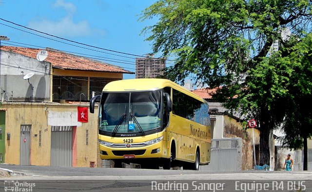 Viação Nordeste 1420 na cidade de Natal, Rio Grande do Norte, Brasil, por Rodrigo S. G Busólogo do Brasil. Número da foto: #3252032.