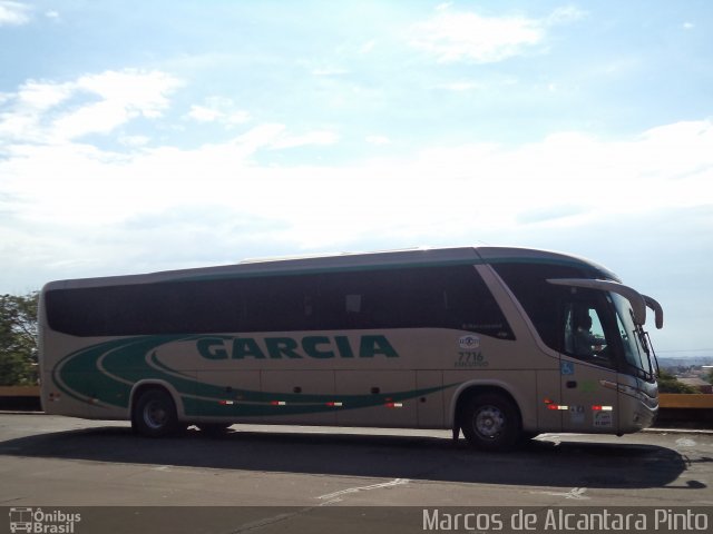Viação Garcia 7716 na cidade de Londrina, Paraná, Brasil, por Marcos de Alcantara Pinto. Número da foto: #3274947.
