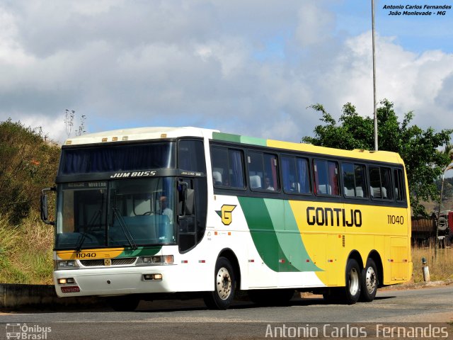 Empresa Gontijo de Transportes 11040 na cidade de João Monlevade, Minas Gerais, Brasil, por Antonio Carlos Fernandes. ID da foto: 3275757.