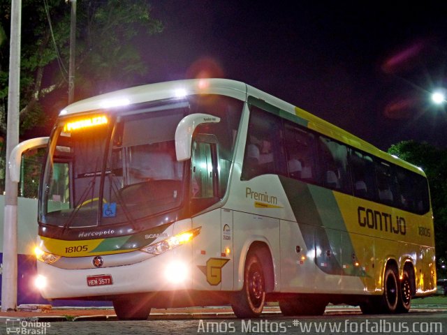 Empresa Gontijo de Transportes 18105 na cidade de Fortaleza, Ceará, Brasil, por Amós  Mattos. Número da foto: #3276130.