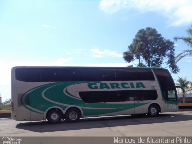 Viação Garcia 7164 na cidade de Londrina, Paraná, Brasil, por Marcos de Alcantara Pinto. ID da foto: 3274977.