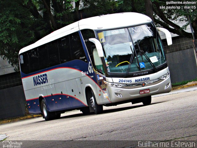 Viação Nasser 204145 na cidade de São Paulo, São Paulo, Brasil, por Guilherme Estevan. ID da foto: 3275816.