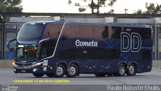 Viação Cometa 14305 na cidade de Curitiba, Paraná, Brasil, por Paulo Roberto Chulis. Número da foto: #3278335.