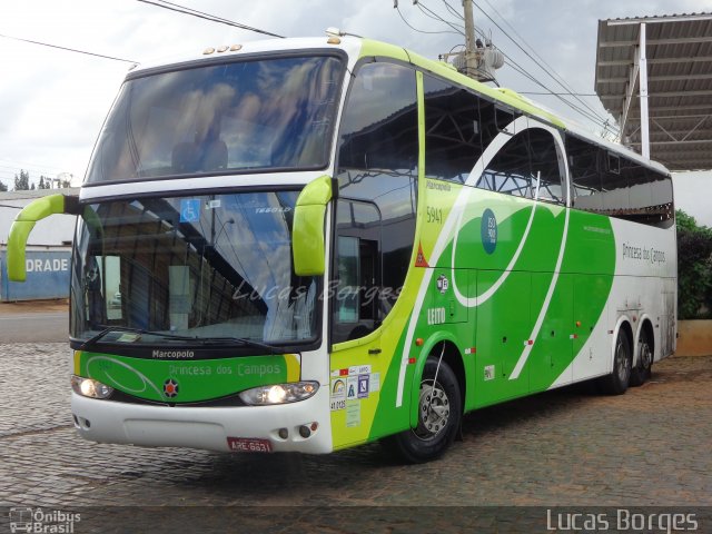Expresso Princesa dos Campos 5941 na cidade de Araxá, Minas Gerais, Brasil, por Lucas Borges . Número da foto: #3276757.