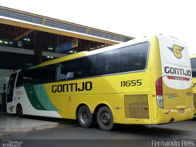 Empresa Gontijo de Transportes 11655 na cidade de Uberaba, Minas Gerais, Brasil, por Fernando Reis. ID da foto: 3277801.