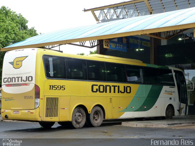 Empresa Gontijo de Transportes 11595 na cidade de Uberaba, Minas Gerais, Brasil, por Fernando Reis. Número da foto: #3277828.