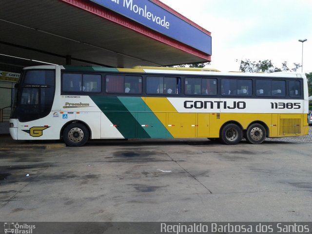 Empresa Gontijo de Transportes 11385 na cidade de João Monlevade, Minas Gerais, Brasil, por Reginaldo Barbosa dos Santos. ID da foto: 3277681.