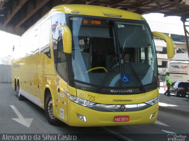 Viação Itapemirim 60775 na cidade de Rio de Janeiro, Rio de Janeiro, Brasil, por Alexandro da Silva Castro. ID da foto: 3276579.