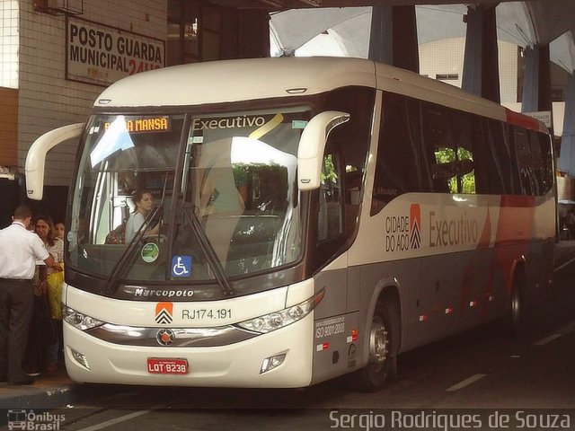 Viação Cidade do Aço RJ 174.191 na cidade de Volta Redonda, Rio de Janeiro, Brasil, por Sergio Rodrigues de Souza. Número da foto: #3276697.