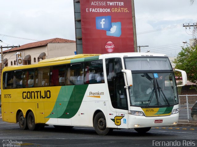 Empresa Gontijo de Transportes 11775 na cidade de Uberaba, Minas Gerais, Brasil, por Fernando Reis. ID da foto: 3280239.