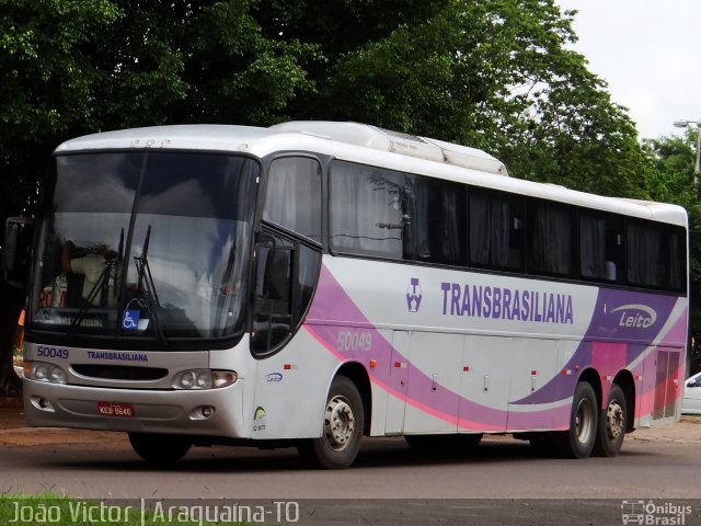 Transbrasiliana Transportes e Turismo 50049 na cidade de Araguaína, Tocantins, Brasil, por João Victor. Número da foto: #3279792.