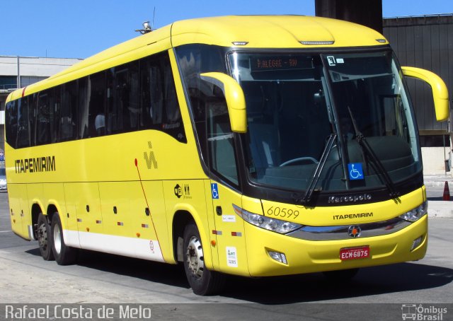 Viação Itapemirim 60599 na cidade de Rio de Janeiro, Rio de Janeiro, Brasil, por Rafael Costa de Melo. Número da foto: #3280697.