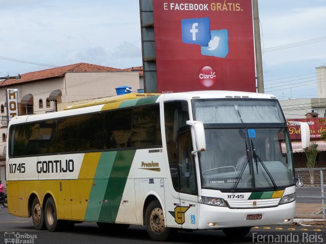 Empresa Gontijo de Transportes 11745 na cidade de Uberaba, Minas Gerais, Brasil, por Fernando Reis. ID da foto: 3281958.