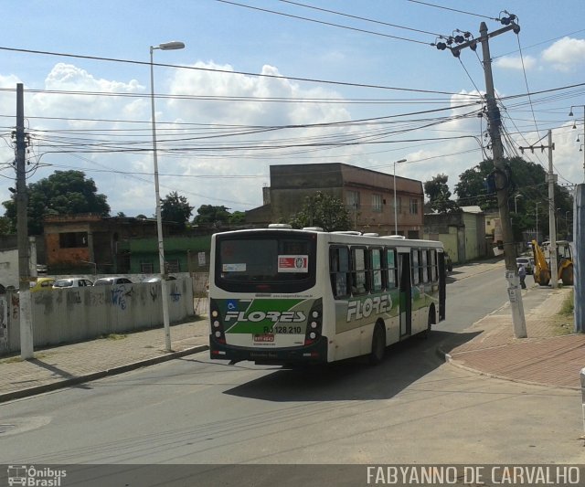 Transportes Flores RJ 128.210 na cidade de Nova Iguaçu, Rio de Janeiro, Brasil, por Fabiano Magalhaes. Número da foto: #3282549.