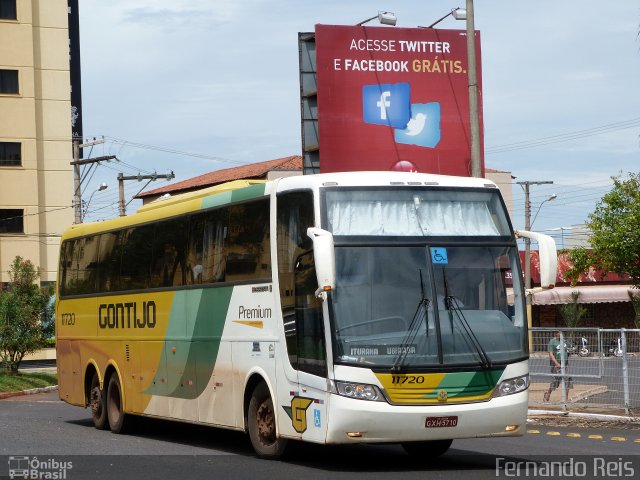 Empresa Gontijo de Transportes 11720 na cidade de Uberaba, Minas Gerais, Brasil, por Fernando Reis. Número da foto: #3281952.