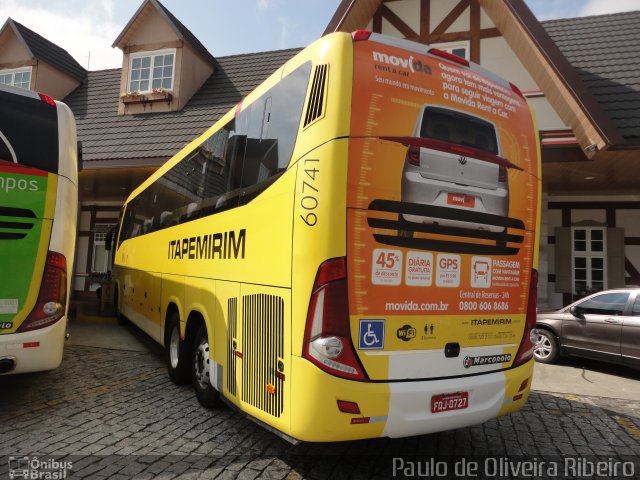 Viação Itapemirim 60741 na cidade de Queiroz, São Paulo, Brasil, por Paulo de Oliveira Ribeiro. Número da foto: #3284046.