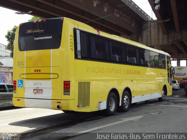 Viação Itapemirim 45213 na cidade de Rio de Janeiro, Rio de Janeiro, Brasil, por Junior Almeida. Número da foto: #3285157.