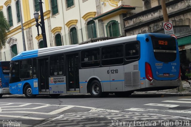 Viação Cidade Dutra 6 1210 na cidade de São Paulo, São Paulo, Brasil, por Johnny Ferreira. Número da foto: #3285147.