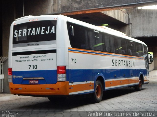 Viação Sertaneja 710  na cidade de Belo Horizonte, Minas Gerais, Brasil, por André Luiz Gomes de Souza. Número da foto: #3285795.