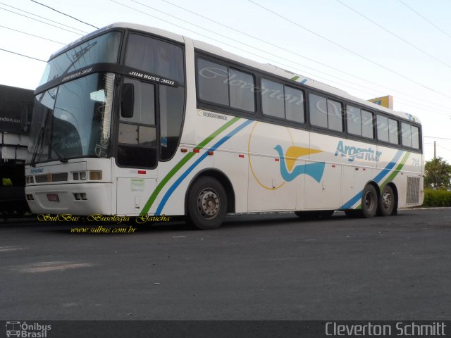 Transporte Argenta - Argentur 714 na cidade de Santa Maria, Rio Grande do Sul, Brasil, por Cleverton Schmitt. Número da foto: #3285670.