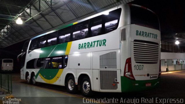 Barrattur - Transportes e Turismo 1007 na cidade de Cuiabá, Mato Grosso, Brasil, por Jorge Miranda. Número da foto: #3283624.