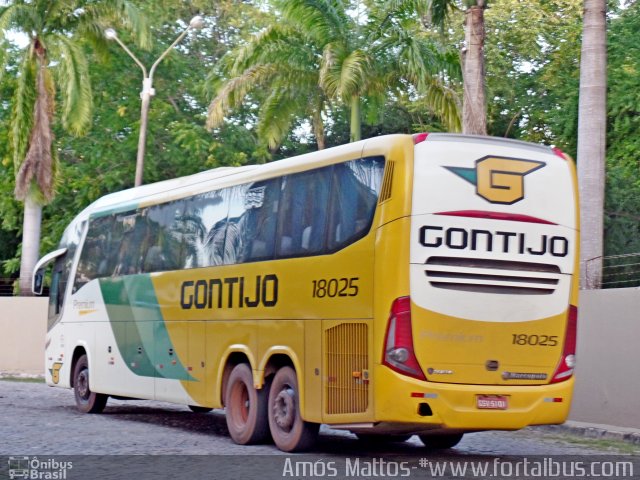 Empresa Gontijo de Transportes 18025 na cidade de Fortaleza, Ceará, Brasil, por Amós  Mattos. ID da foto: 3287874.