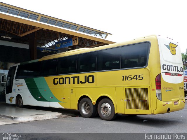 Empresa Gontijo de Transportes 11645 na cidade de Uberaba, Minas Gerais, Brasil, por Fernando Reis. ID da foto: 3286745.