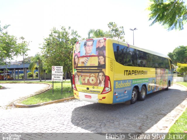 Viação Itapemirim 60581 na cidade de Juiz de Fora, Minas Gerais, Brasil, por Eloisio  Saraiva Silva Junior. ID da foto: 3286736.