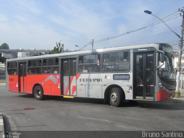 Viação Fervima 660 na cidade de Taboão da Serra, São Paulo, Brasil, por Bruno Santino. ID da foto: 3286819.