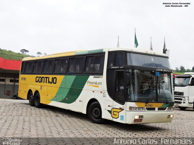 Empresa Gontijo de Transportes 15710 na cidade de João Monlevade, Minas Gerais, Brasil, por Antonio Carlos Fernandes. ID da foto: 3287146.