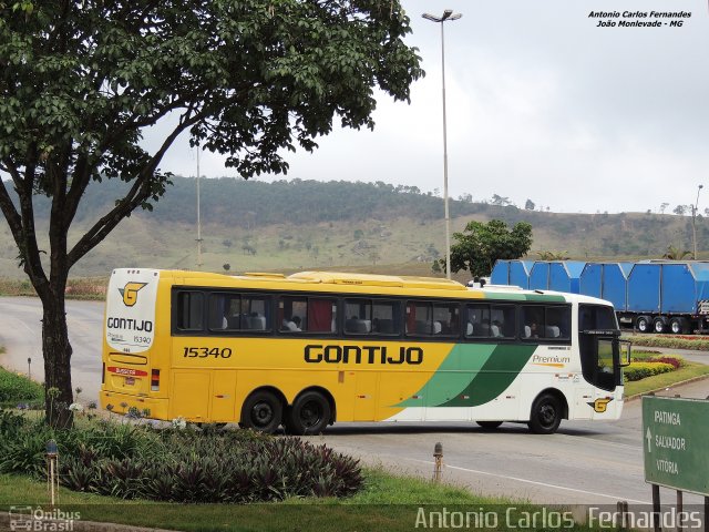 Empresa Gontijo de Transportes 15340 na cidade de João Monlevade, Minas Gerais, Brasil, por Antonio Carlos Fernandes. ID da foto: 3288994.