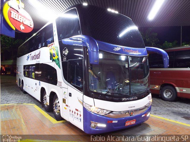 Transbrasil Turismo 7000 na cidade de Guaratinguetá, São Paulo, Brasil, por Fabio Alcantara. Número da foto: #3289383.