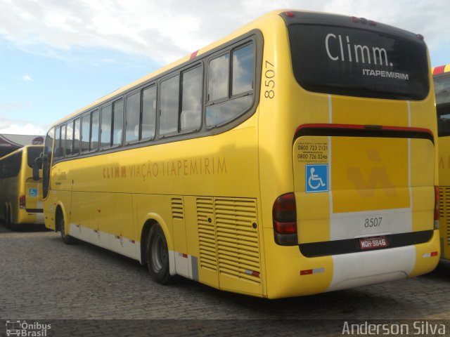 Viação Itapemirim 8507 na cidade de Campos dos Goytacazes, Rio de Janeiro, Brasil, por Anderson Silva. ID da foto: 3288785.