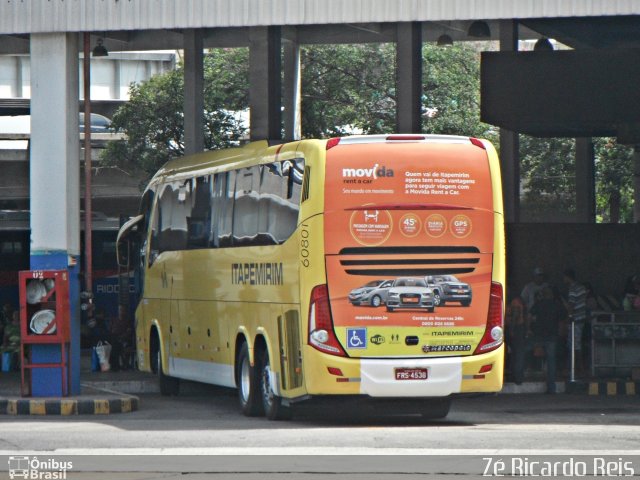 Viação Itapemirim 60801 na cidade de Rio de Janeiro, Rio de Janeiro, Brasil, por Zé Ricardo Reis. Número da foto: #3291099.