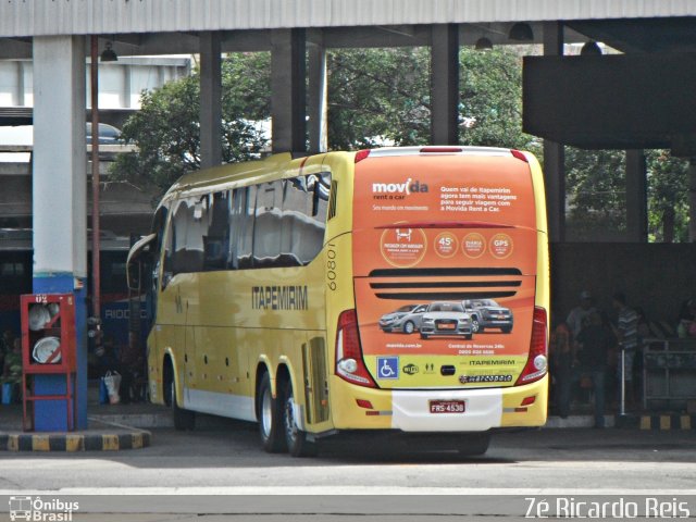 Viação Itapemirim 60801 na cidade de Rio de Janeiro, Rio de Janeiro, Brasil, por Zé Ricardo Reis. ID da foto: 3291099.