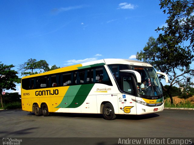Empresa Gontijo de Transportes 18745 na cidade de Montes Claros, Minas Gerais, Brasil, por Andrew Campos. Número da foto: #3292165.