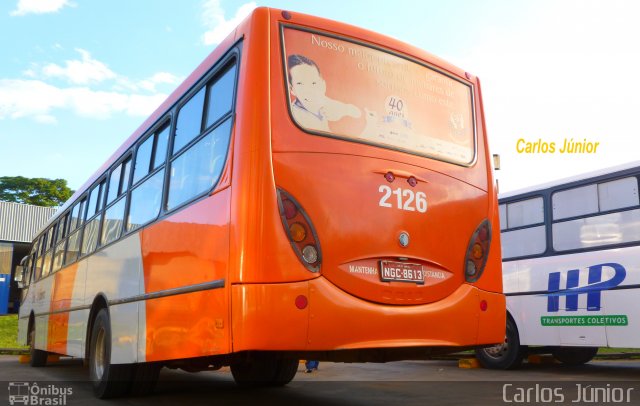 HP Transportes Coletivos 2126 na cidade de Goiânia, Goiás, Brasil, por Carlos Júnior. Número da foto: #3292350.