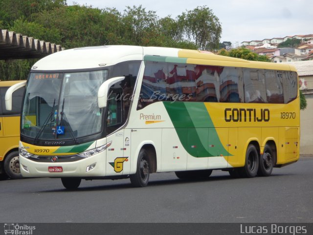 Empresa Gontijo de Transportes 18970 na cidade de Araxá, Minas Gerais, Brasil, por Lucas Borges . ID da foto: 3291299.