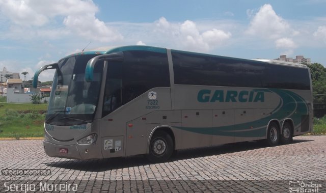 Viação Garcia 7322 na cidade de Americana, São Paulo, Brasil, por Sergio Moreira Gomes da Silva. ID da foto: 3292462.