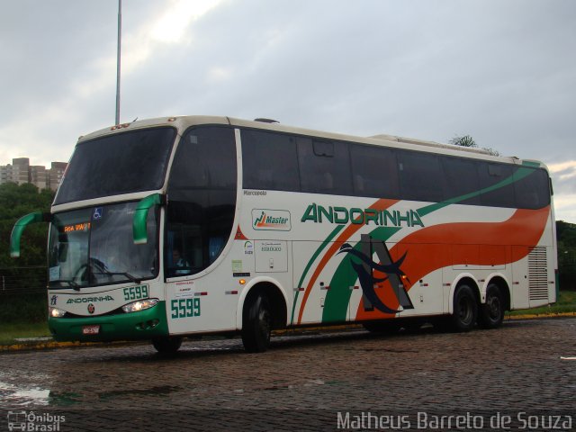 Empresa de Transportes Andorinha 5599 na cidade de Americana, São Paulo, Brasil, por Matheus Barreto de Souza. Número da foto: #3293005.
