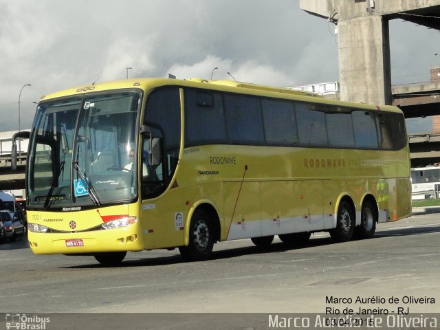 Viação Itapemirim 7001 na cidade de Rio de Janeiro, Rio de Janeiro, Brasil, por Marco Aurélio de Oliveira. ID da foto: 3295022.