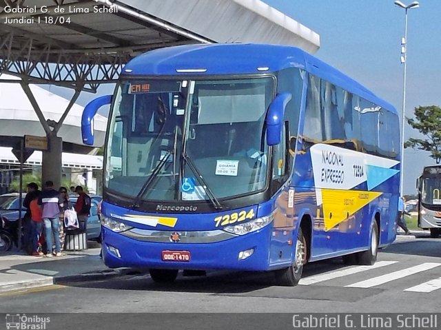 Nacional Expresso 72324 na cidade de Jundiaí, São Paulo, Brasil, por Gabriel Giacomin de Lima. Número da foto: #3294521.