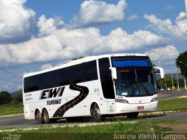 EWI Turismo 1402 na cidade de Pirapora, Minas Gerais, Brasil, por Andrew Campos. ID da foto: 3294534.