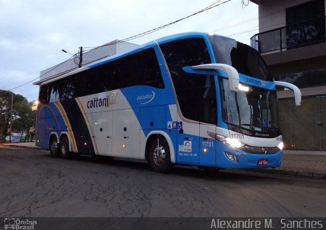 Cattani Sul Transportes e Turismo 11701 na cidade de Francisco Beltrão, Paraná, Brasil, por Alexandre M.  Sanches. Número da foto: #3293957.