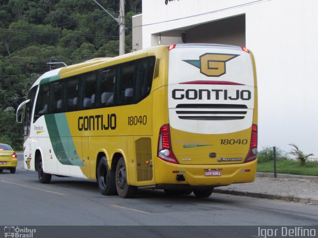 Empresa Gontijo de Transportes 18040 na cidade de Juiz de Fora, Minas Gerais, Brasil, por Igor Delfino. ID da foto: 3294852.