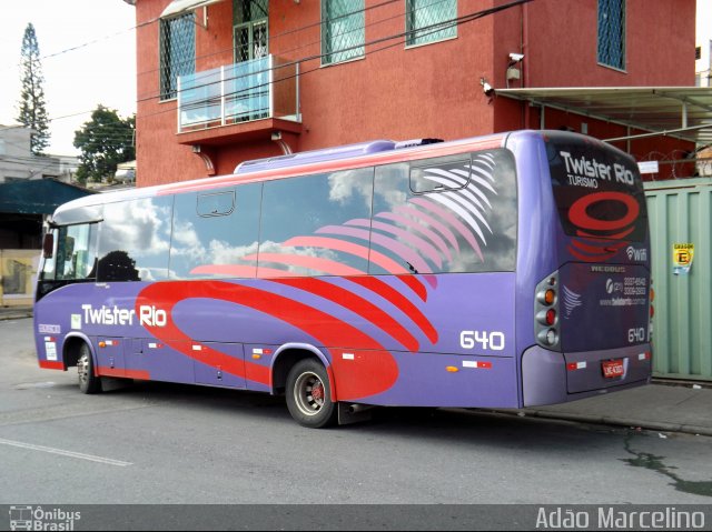 Twister Rio Transporte e Turismo 640 na cidade de Belo Horizonte, Minas Gerais, Brasil, por Adão Raimundo Marcelino. ID da foto: 3294473.