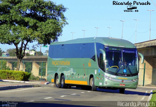 Viação Itapemirim 260 na cidade de Vitória, Espírito Santo, Brasil, por Ricardo Peruch. ID da foto: 3295036.