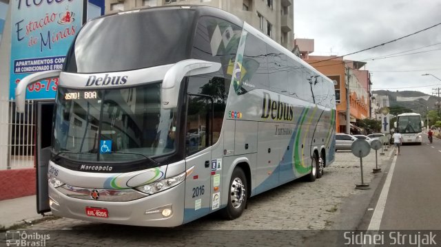 Debus Turismo 2016 na cidade de Aparecida, São Paulo, Brasil, por Sidnei Machado Strujak. Número da foto: #3296676.